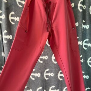 Figs Coral Scrub Trousers